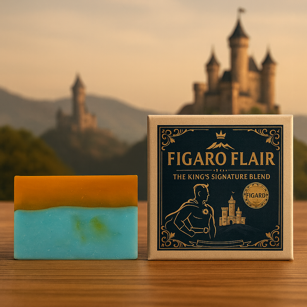 Figaro Flair – Regal Blue Sandalwood Soap Bar